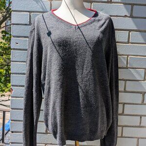 Vintage Vroom & dreesmann gray V sweater